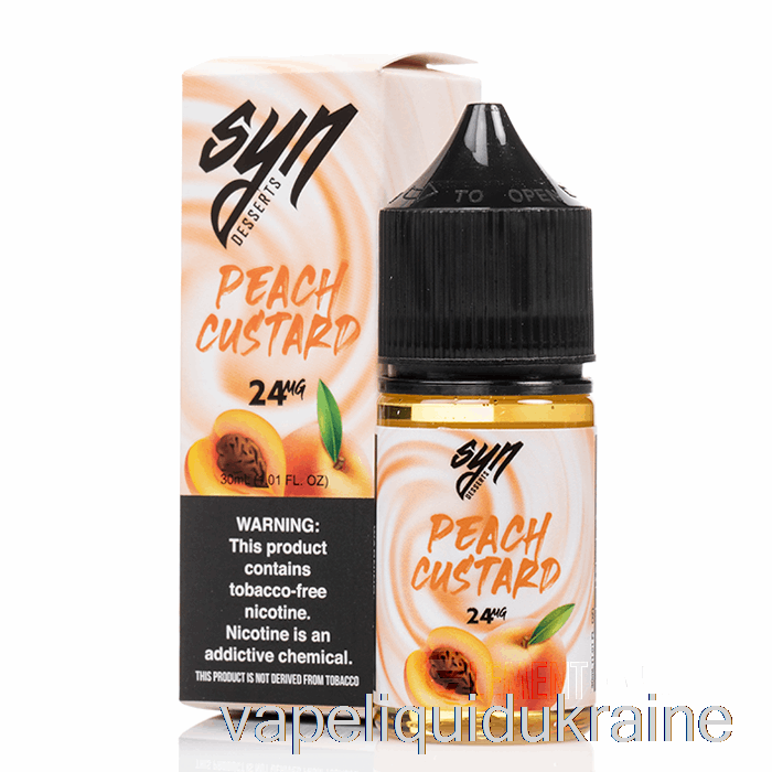 Vape Ukraine Peach Custard - Syn Salts - 30mL 24mg